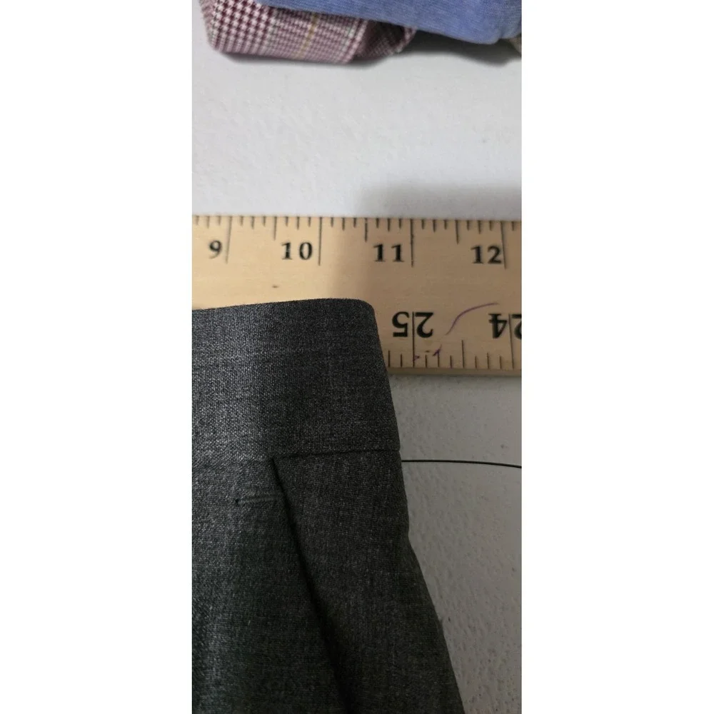 Calvin Klein Boys Slim Fit Flat Front Gray Pants ‎ Size 7 NWT